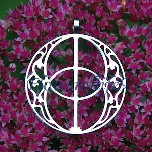 Vesica Pisces pendant - Stainless Steel