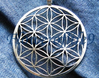 Flower of life pendant (seven circles) - Stainless Steel