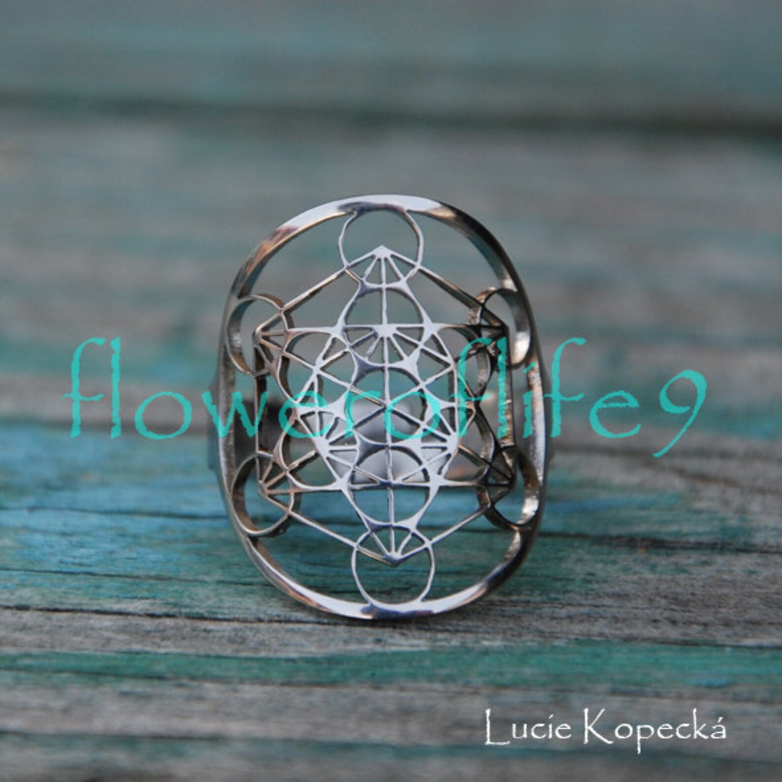 Metatron's Cube Ring Stainless Steel Etsy