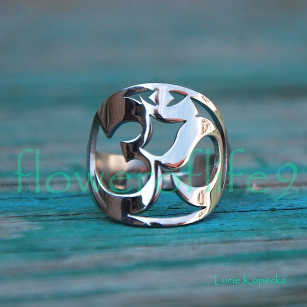 Símbolo del anillo OM II - Acero inoxidable