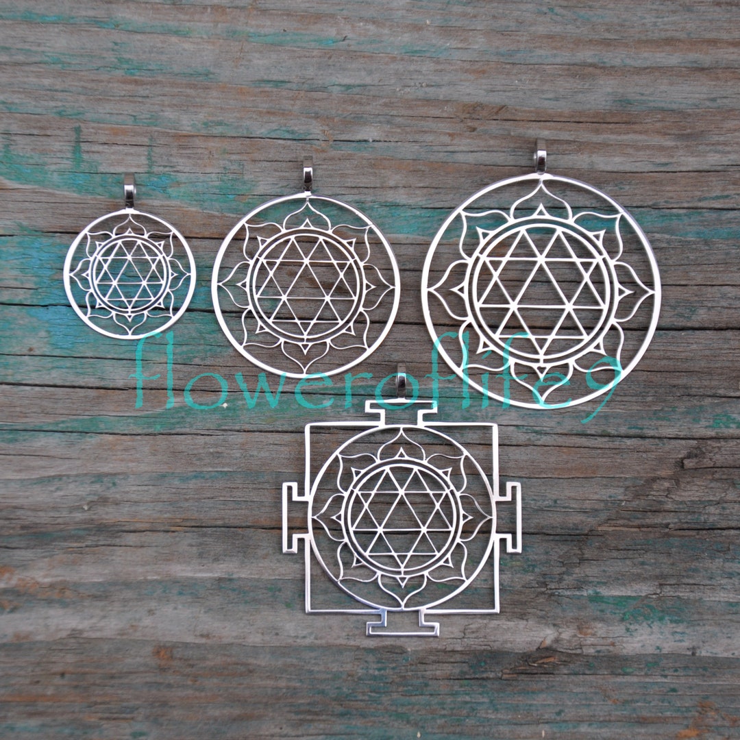 Sri Durga Yantra Pendant Stainless Steel Etsy sri-durga-yantra-pendant-stainless-steel-etsy