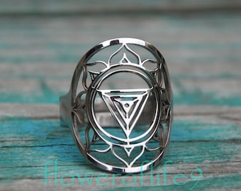 Atlantis - Anello Con Incisione Simbolica