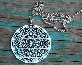 Colgante de dodecaedro - Acero inoxidable