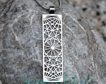 Dodecahedron pendant (rectangle) - Stainless Steel