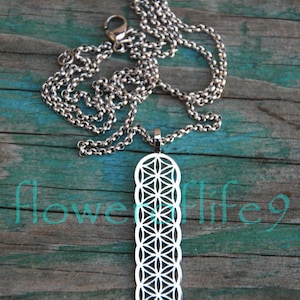 Collar flor de la vida II - Acero inoxidable