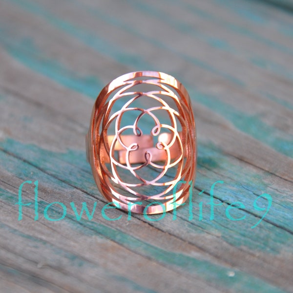 Rose of Venus ring - Copper
