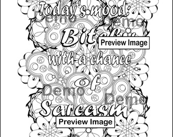 Download Digital Adult Coloring Books And Pages By Swearingandcoloring