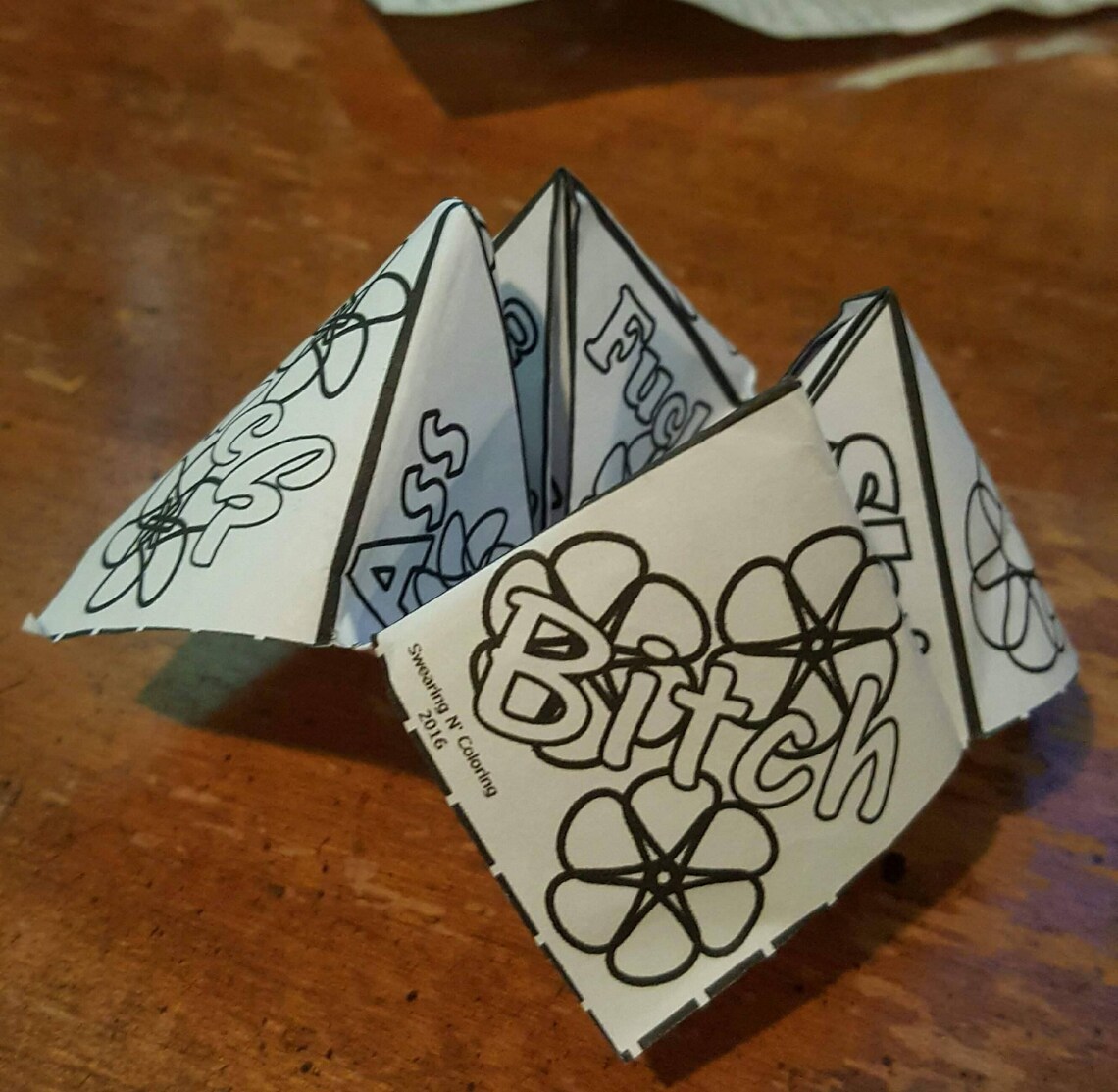 Sweary Chatterboxfortune Teller Gameinstant Digital Etsy