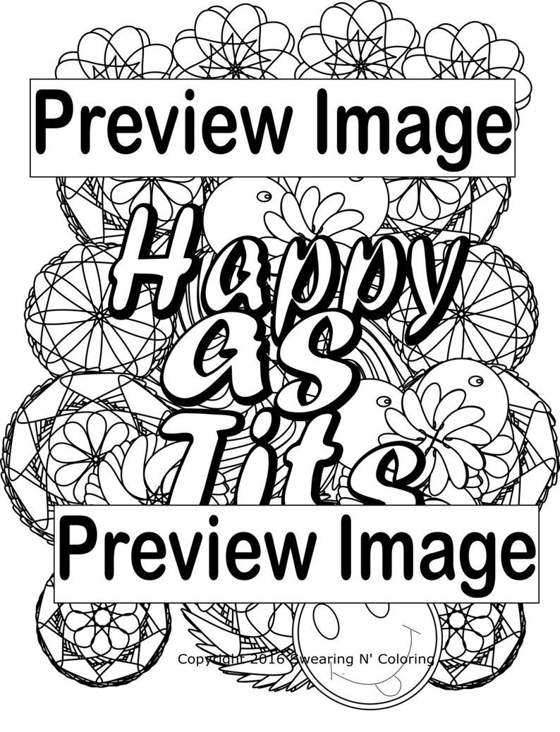 Download 5 Swear Word Coloring Pages-Happy as Fck-Swear Word ...