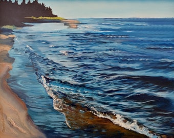 Michigan  Original Art, Good Harbor Bay #3, Sleeping Bear Dunes Michigan