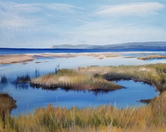 Original Michigan Art, High Water, Sleeping Bear Bay, Sleeping Bear Dunes