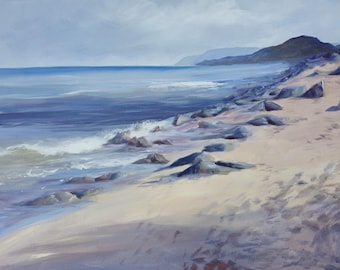 Daybreak, Empire Beach, Sleeping Bear Dunes Art, Lake Michigan Acrylic Michigan Wall Art, 18"x24"