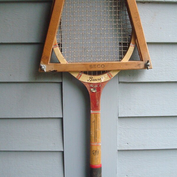 Vintage Tennis Racquet..BANCROFT. NEWPORT. with press