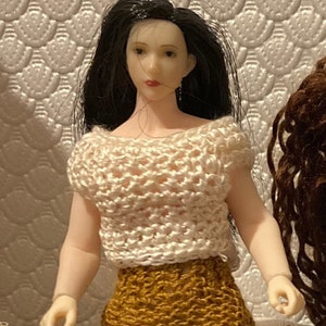 Fits PHICEN 1:12 scale summer clothes top shorts