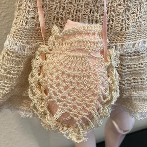 Doll crochet fancy purses for 5-20 inch tall dolls