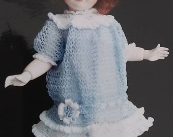 PDF File 114 Victorian middy doll dress hat crochet pattern by Shirl-A-Lee for 13-15 inch antique  modern dolls