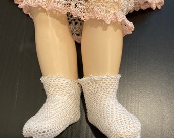 PDF Datei 118 Ankle Doll Socks Häkelanleitung Shirl-A-Lee's Crocheted Creations 14-20 cm Puppenkörper