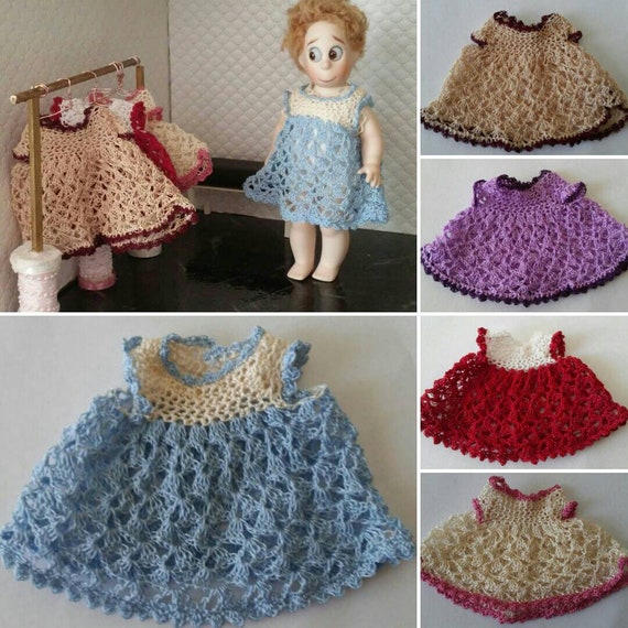 Crochet Dress for 8-10 Inch Dolls Ginny Hummel - Etsy Finland