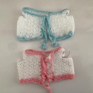 Doll sweater vest for 12-15" tall dolls including Berenguer Reborn Artist Kewpie