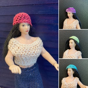 Fits PHICEN 1:12 scale cap hats clothes