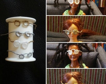 Dollhouse Tiny Glasses in Case Prince-nez Style 1:12 Scale Miniature  Accessory - Miniature Crush