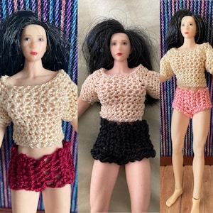 Fits PHICEN 1:12 scale shorts pants summer clothes