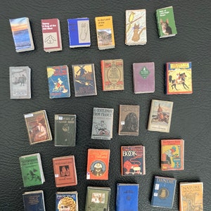 PDF Pattern Children&#39;s Stories 1:12 scale printable DIY template miniature book Covers