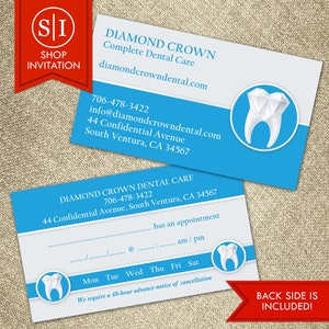 Cartão de Visita Odontológico | Dentista Dentes Doutor Ortodontia Odontologia Estética | Download Digital