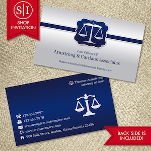 Biglietto da visita Law Scale / Avvocato Avvocato Immigrazione / Download digitale