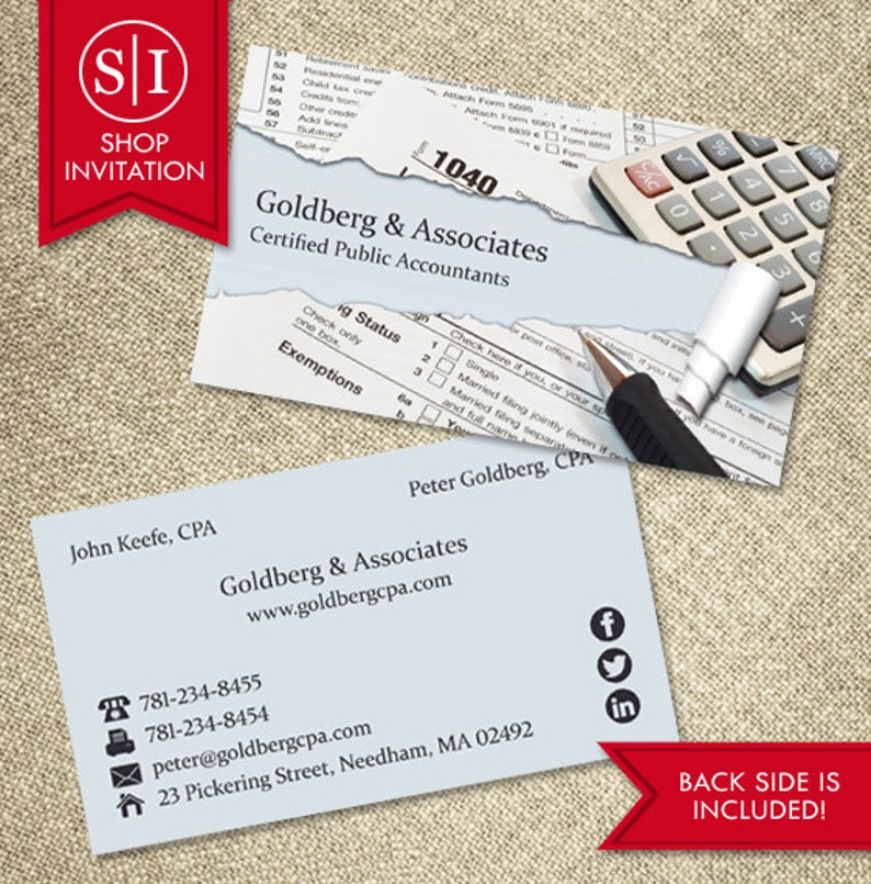 bookkeeping business cards