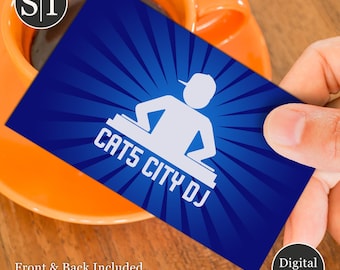 DJ & Event Business Card | Music, Lighting and Club Design for DJs, Technicians and Promoters | Digital Download