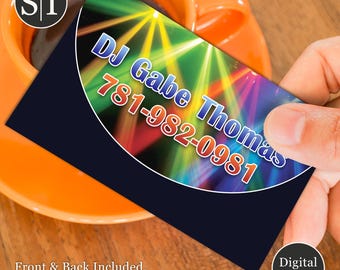 DJ & Audio Business Card | Music, Lighting and Event Tech Design for DJs, Engineers and Planners | Digital Download