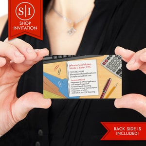 Tarjeta de presentación de contabilidad fiscal / Contador Contabilidad CPA Contador Empresario / Descarga digital