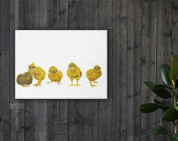 Hipster Chicks - Stretched Canvas Reproduction