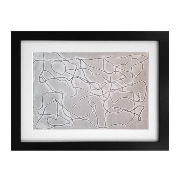 Strung Out Monotype Print 1/1 Jessica Chapman