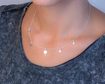 Dainty Star Necklace /  North Star Pendant / Mothers day gift