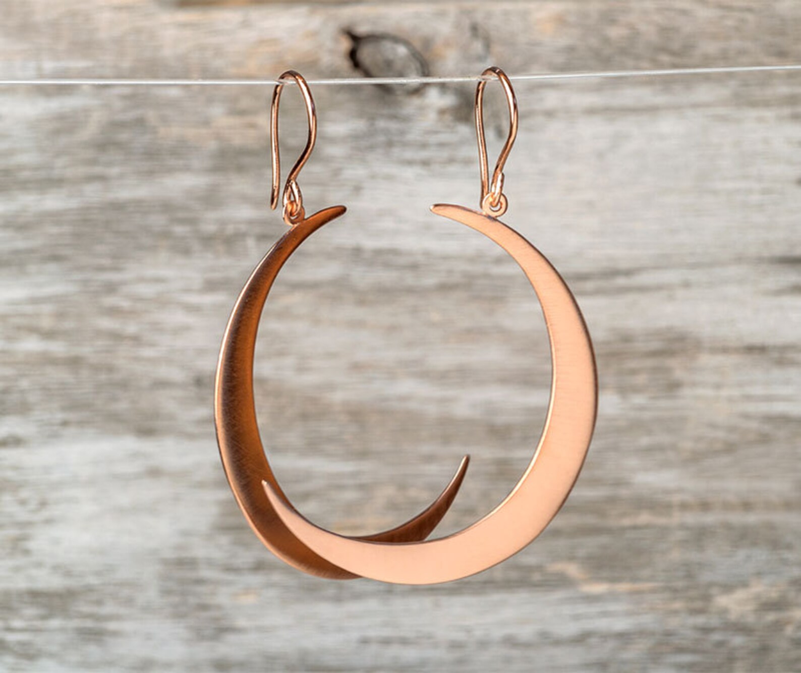 •MOON GARDEN• rose quartz + silver dangle earrings
