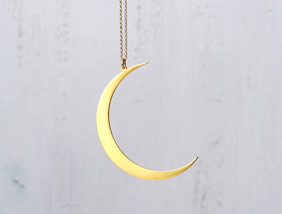 LIKGREAT Collana Girocollo A Strati Luna E Stella - Acciaio Inox Oro Rosa - Regalo Per Ragazze E Donne - 3