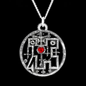 Halphas Seal Pendant with Custom Gemstone