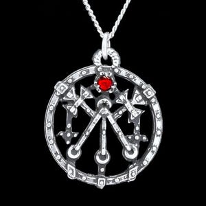 Marbas Seal Pendant with Custom Gemstone