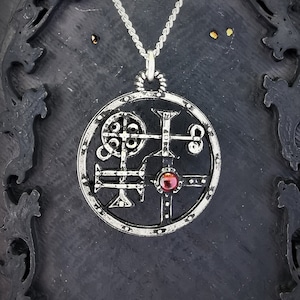 Buer Seal Pendant with Custom Gemstone
