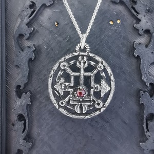 Vassago Seal Pendant with Custom Gemstone