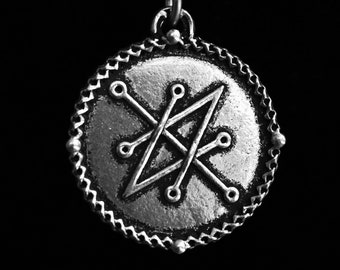 Azazel Seal Pendant with Antique Finish