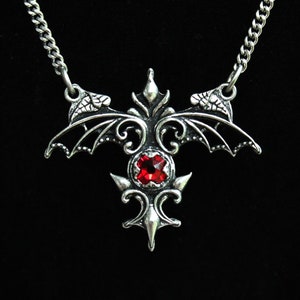 Countess Oren Gothic Necklace with Custom Color Swarovski