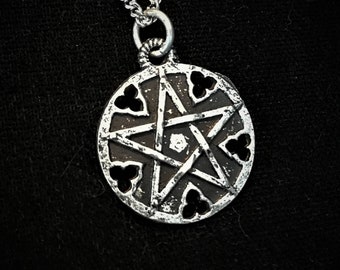 Handmade Gothic Pentagram with antique finish