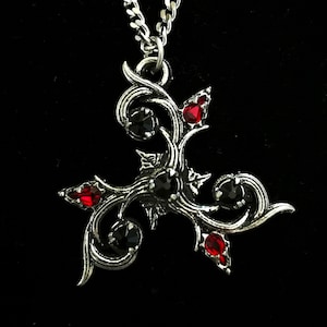 Elven Triskelion Necklace with Swarovski Crystals
