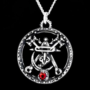 Bael Seal Pendant with Custom Gemstone