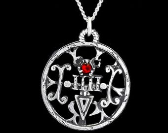 Colgante de foca Furfur con piedra preciosa personalizada