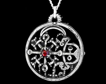 Colgante con sello de Valac y piedra preciosa personalizada