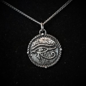 Eye of Horus Pendant with Antique Finish